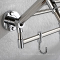 new design sample single bathroom towel bar and the bar parts with hooks
